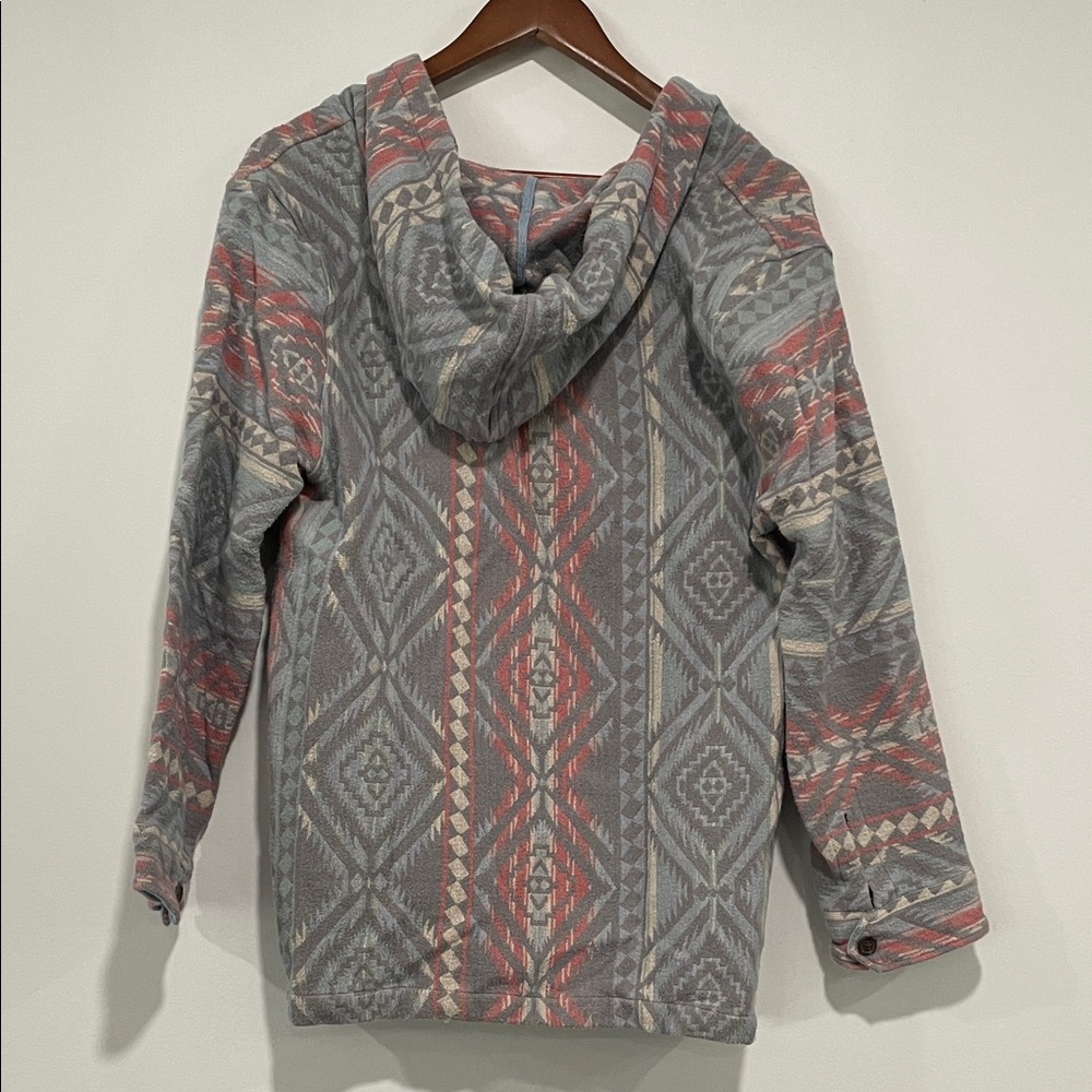 Faherty Multicolor Geometric Hooded Pullover - image 3